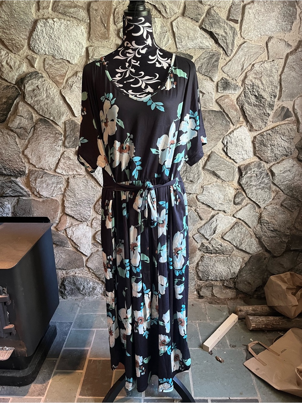 NWT Nemidor Floral Print Dress 26